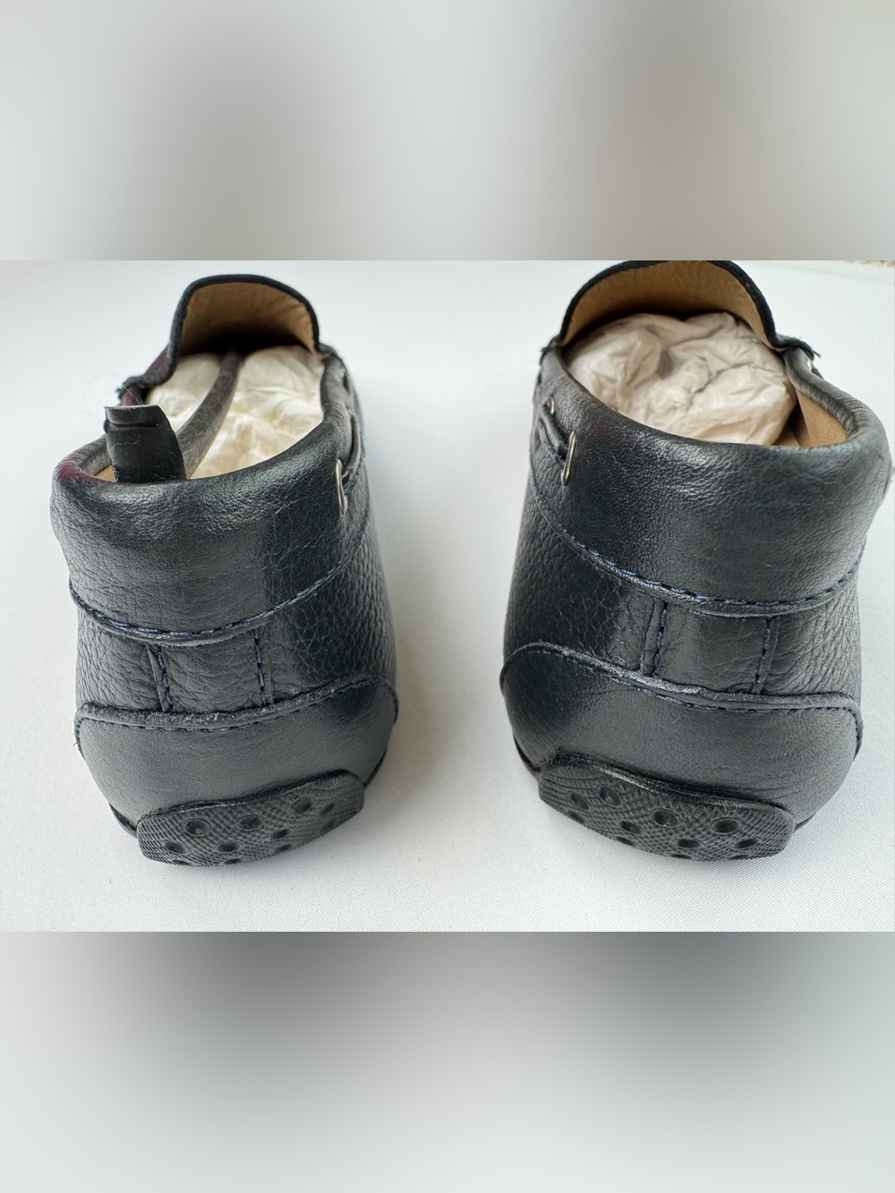 Driver Club USA Women's Black Leather Slip On Tassel Loafers Size 7 - Picture 8 of 9